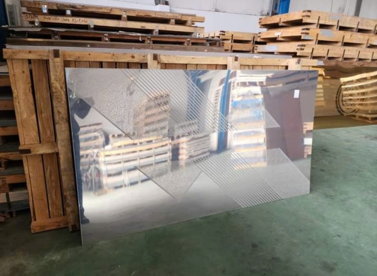 TẤM INOX HOA VĂN KẺ CHÉO